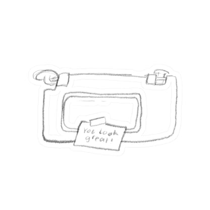 left u a note sticker